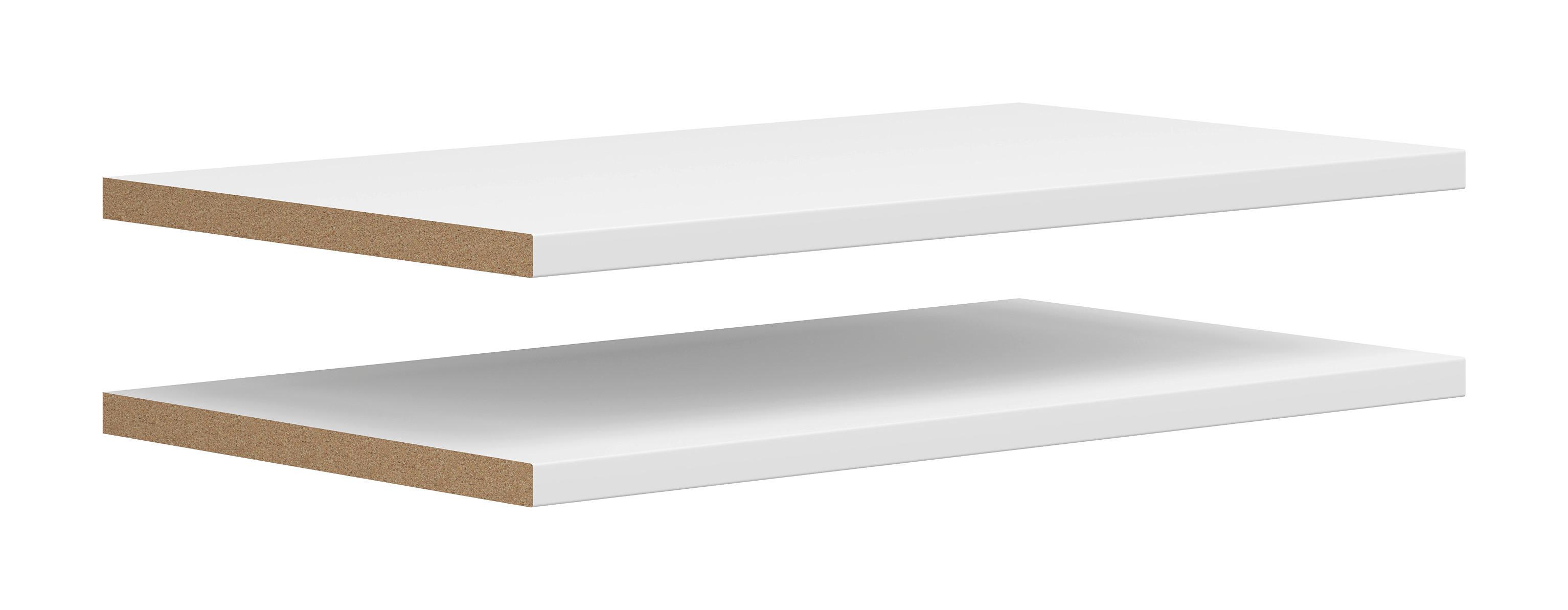 Einlegeboden Multistauraum Weiß matt - Weiß, MODERN, Holzwerkstoff (66,9/2,2/36cm) - Mömax