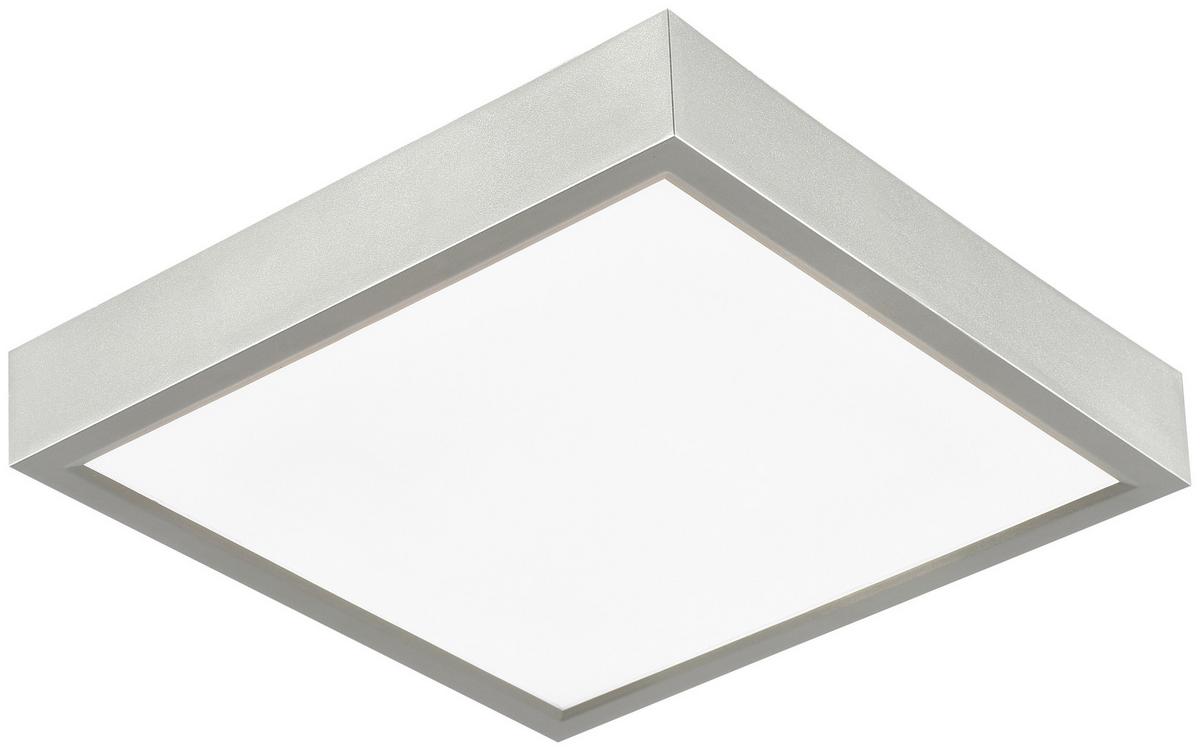 Plafonieră cu LED Fridolin 2 - argintiu, Romantik / Landhaus, plastic (17/17/3,6cm) - Modern Living