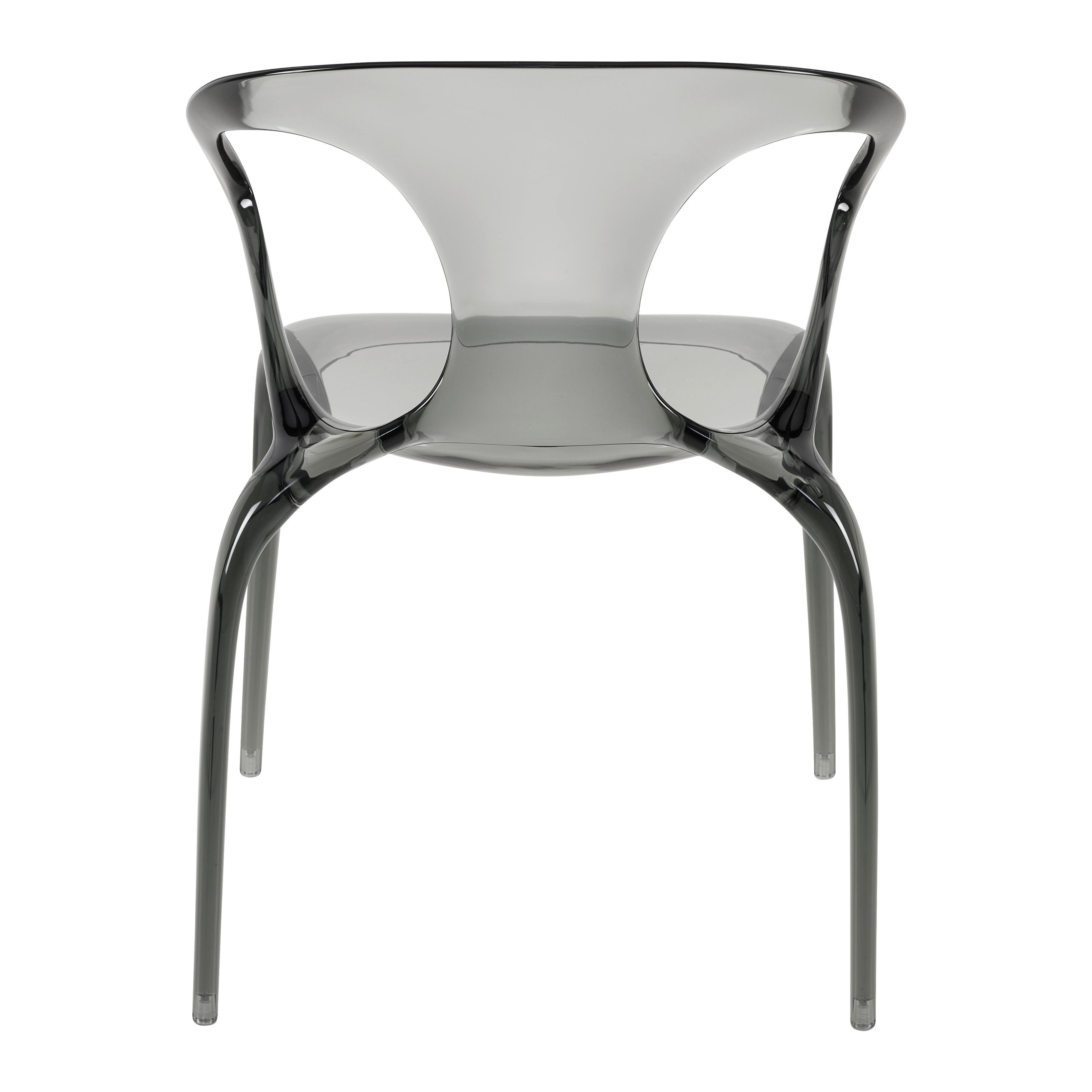 DESIGNFÅTÖLJ LIAS -TREND- - grå, Modern, plast (59/80/55cm) - Premium Living