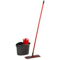 Reinigungsset Ultramax Rot/Schwarz, 3-teilig - Rot/Schwarz, KONVENTIONELL, Kunststoff (40cm) - Vileda