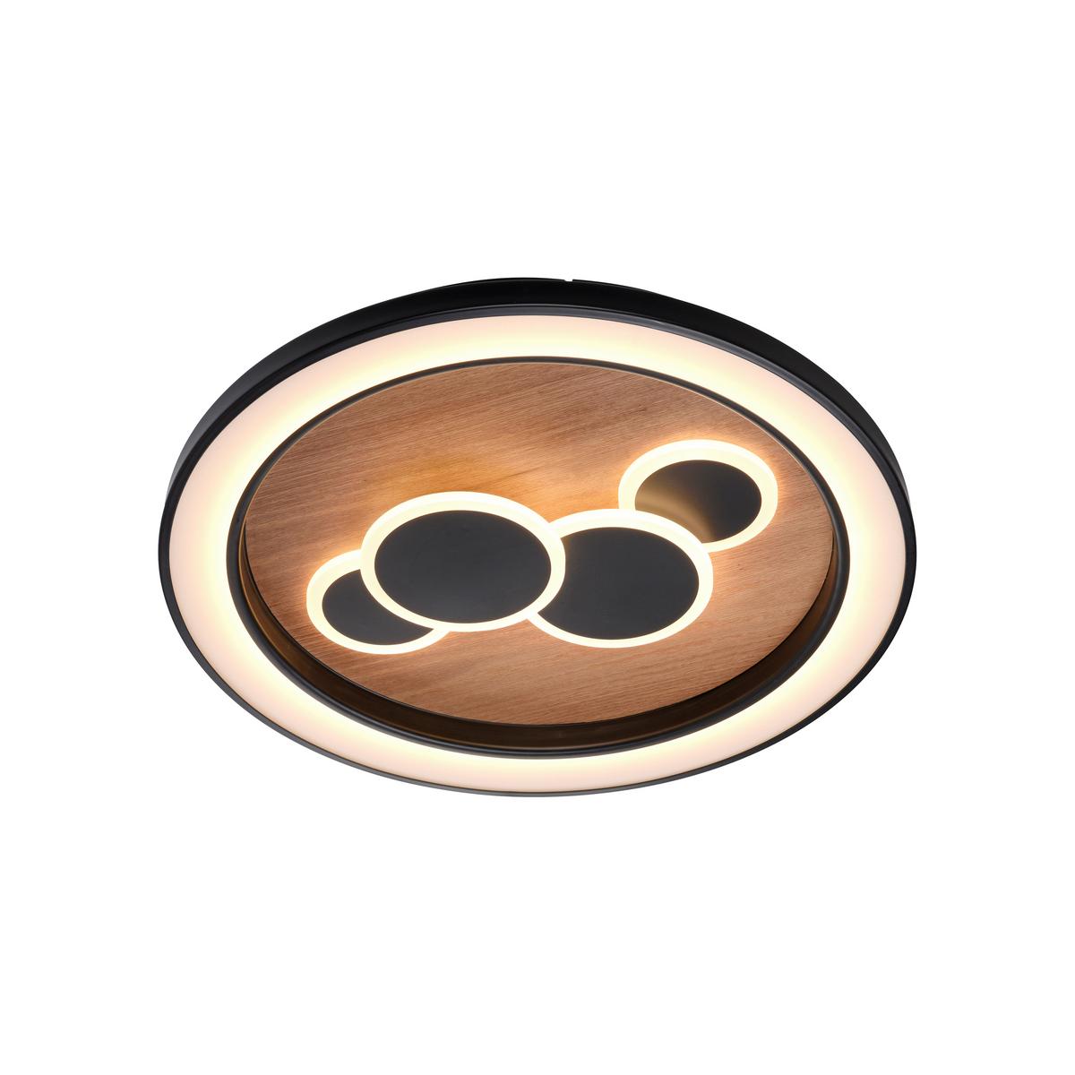 LAMPA SUFITOWA LED 6284-79 ELIZA - Natur, drewno (60/60/8cm) - Paul Neuhaus