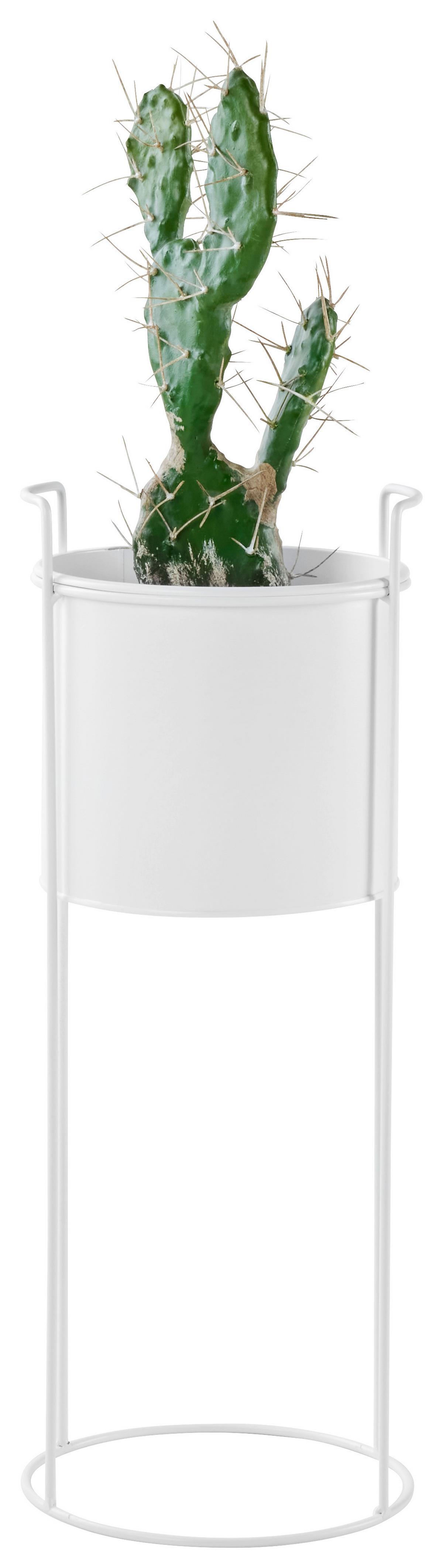 Virágállvány Trelleborg - fehér, Basics, fém (19/50cm) - Modern Living