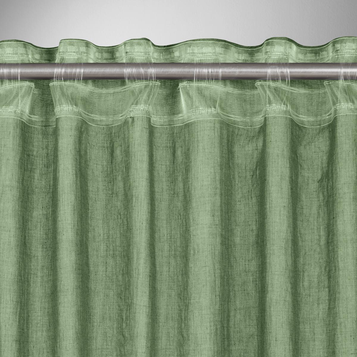 Fertigvorhang Ramona in Grün ca. 135x245cm - Grün, Modern, Textil (135/245cm) - Modern Living