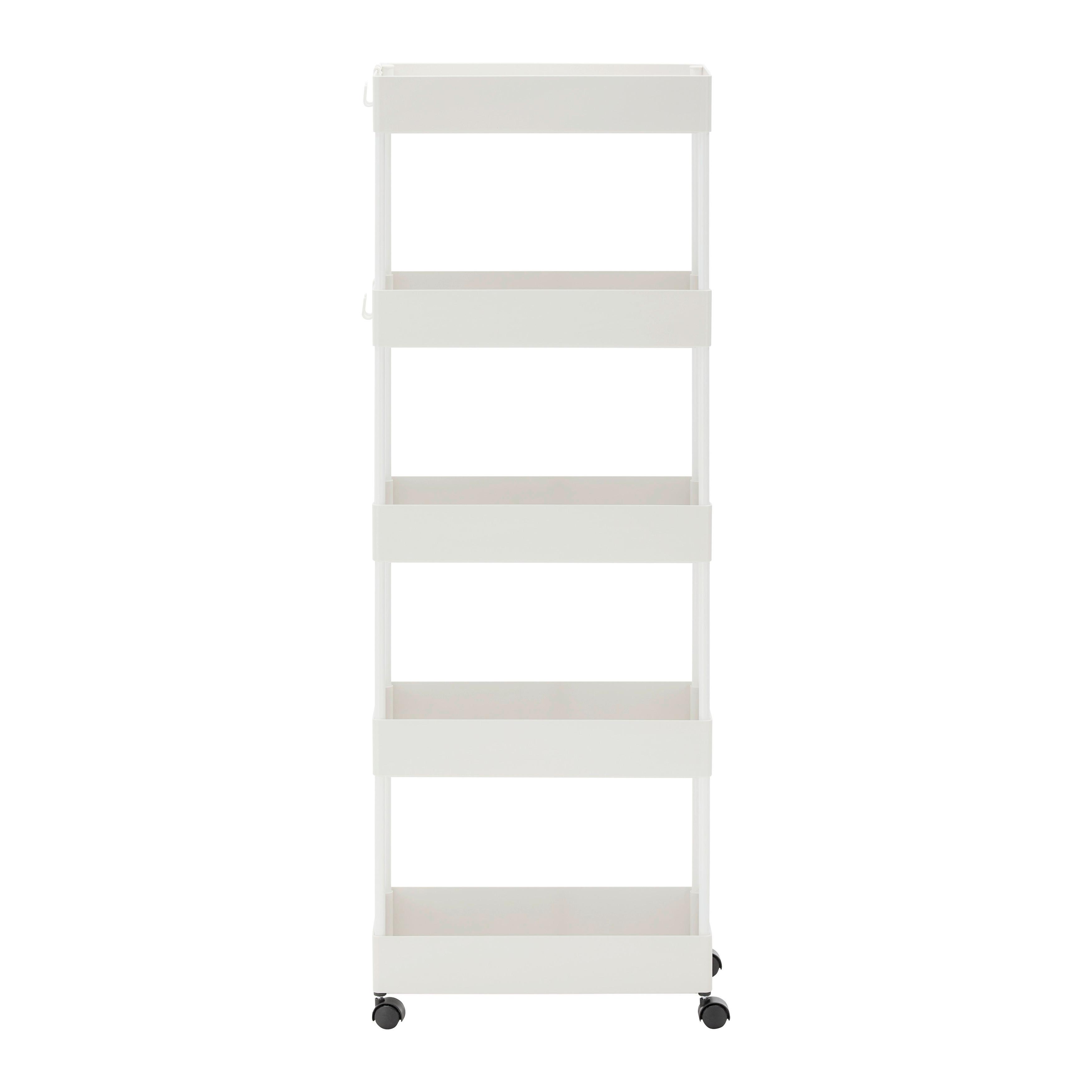 BADRUMSHYLLA SANDRO - vit, Modern, metall/plast (40/116/22cm) - Bessagi Home