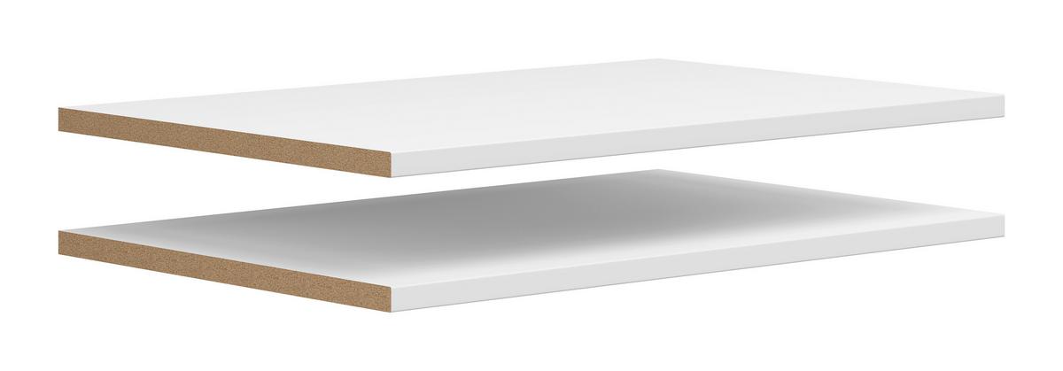 Einlegeboden Multistauraum Weiss matt - Weiss, Modern, Holzwerkstoff (76,9/2,2/48cm)