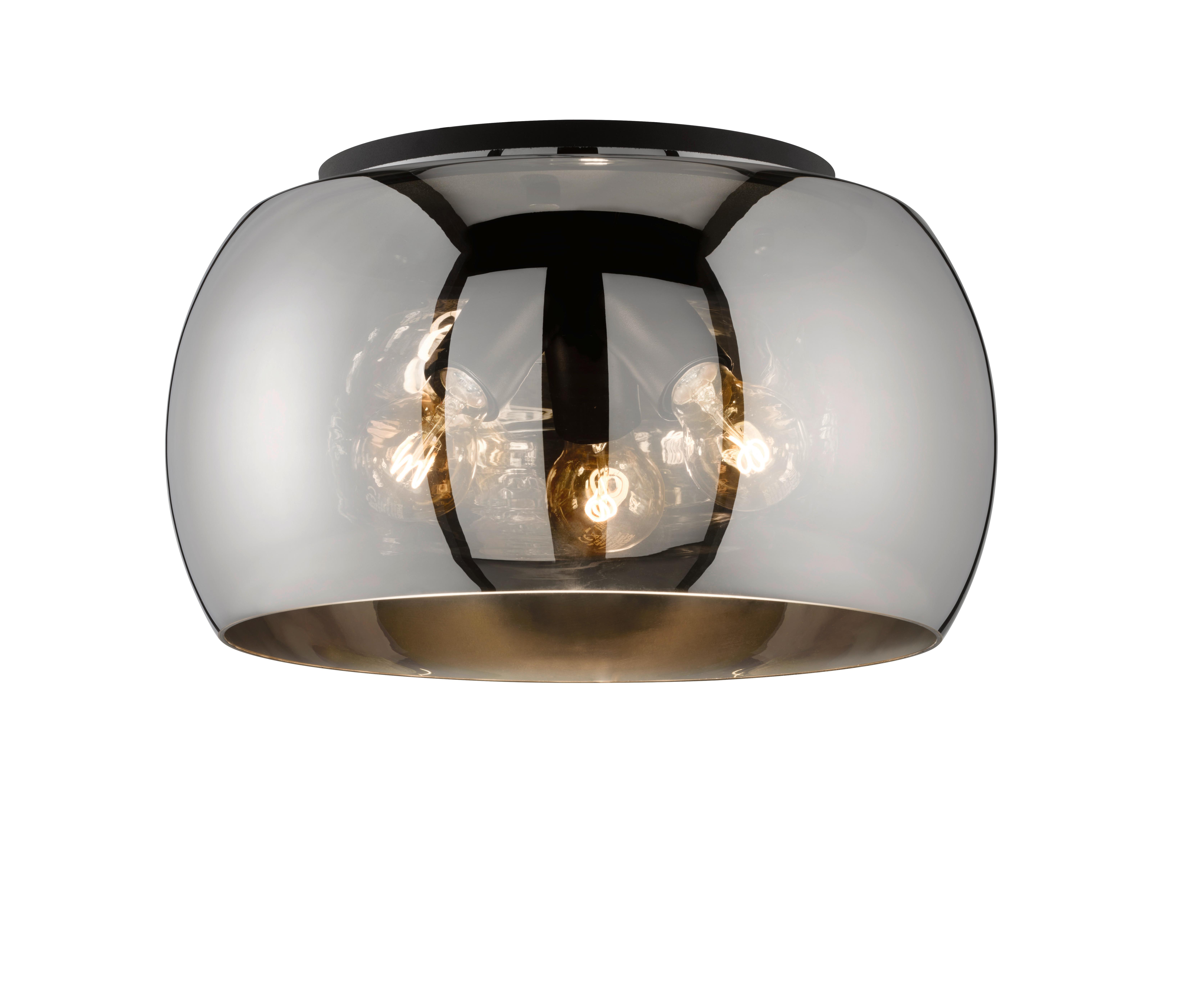 LAMPA SUFITOWA 21304 DIMA - czarny, Design, metal/szkło (40/22cm) - Fischer & Honsel