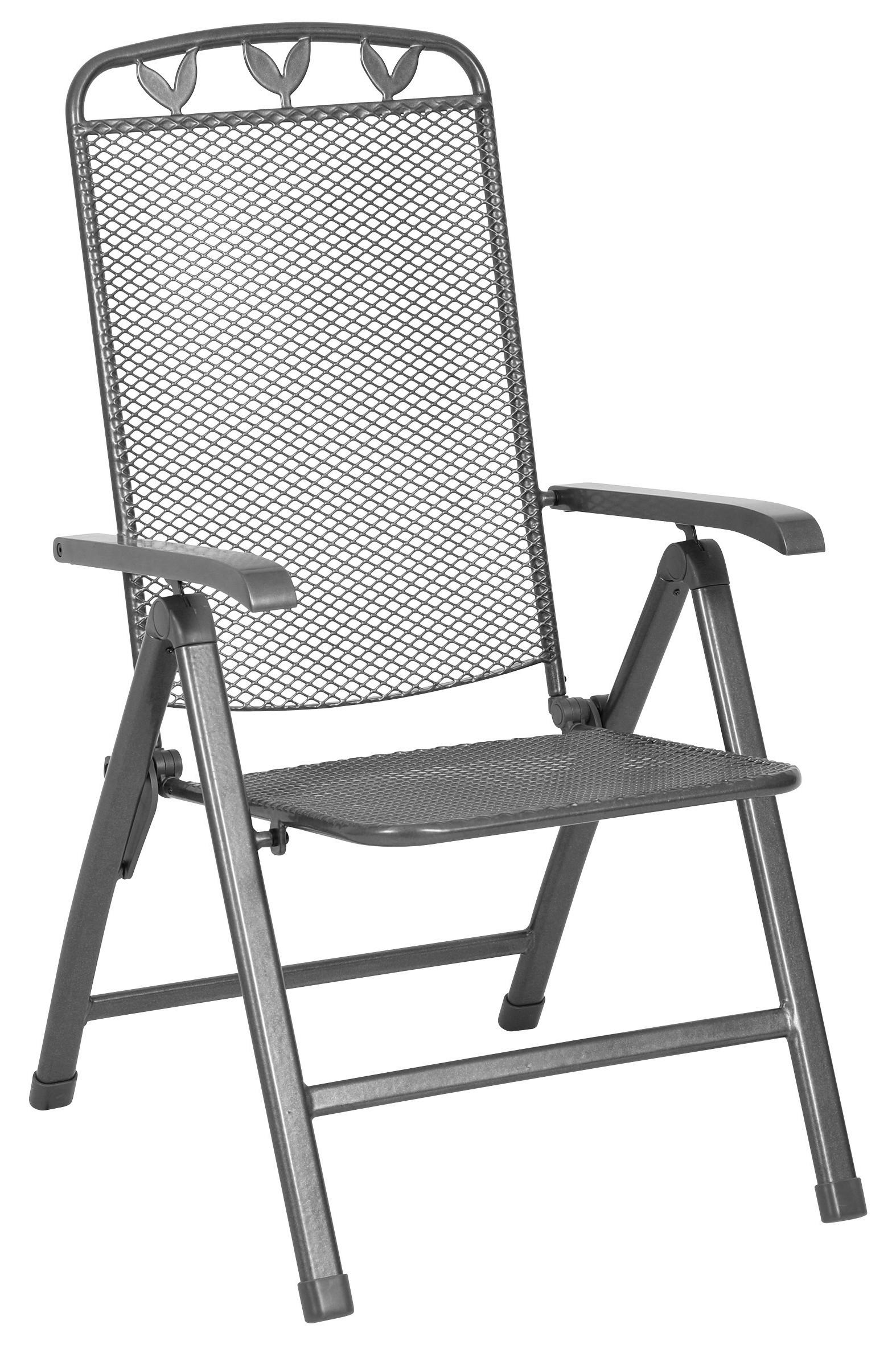 Gartensessel Toulouse Grau Metall - Grau, Basics, Metall (58/108/64cm) - Gardenson