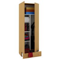 Mehrzweckschrank Vandol II Buchefarben - Buchefarben/Silberfarben, MODERN, Holzwerkstoff/Kunststoff (70/198/39cm) - MID.YOU