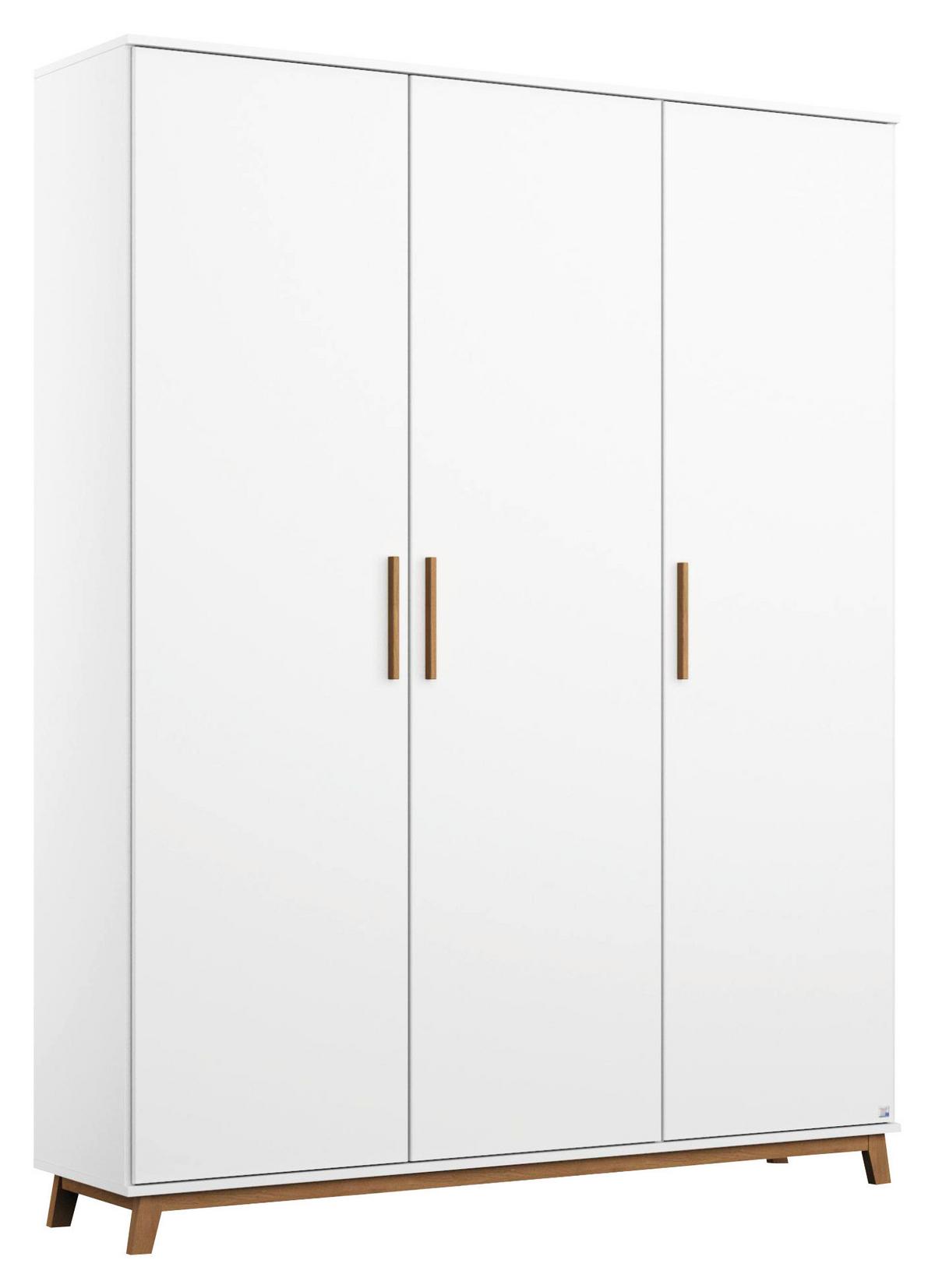 DULAP USI ROTATIVE CARLSSON - alb, Basics, material pe bază de lemn (136/203/53cm) - Modern Living