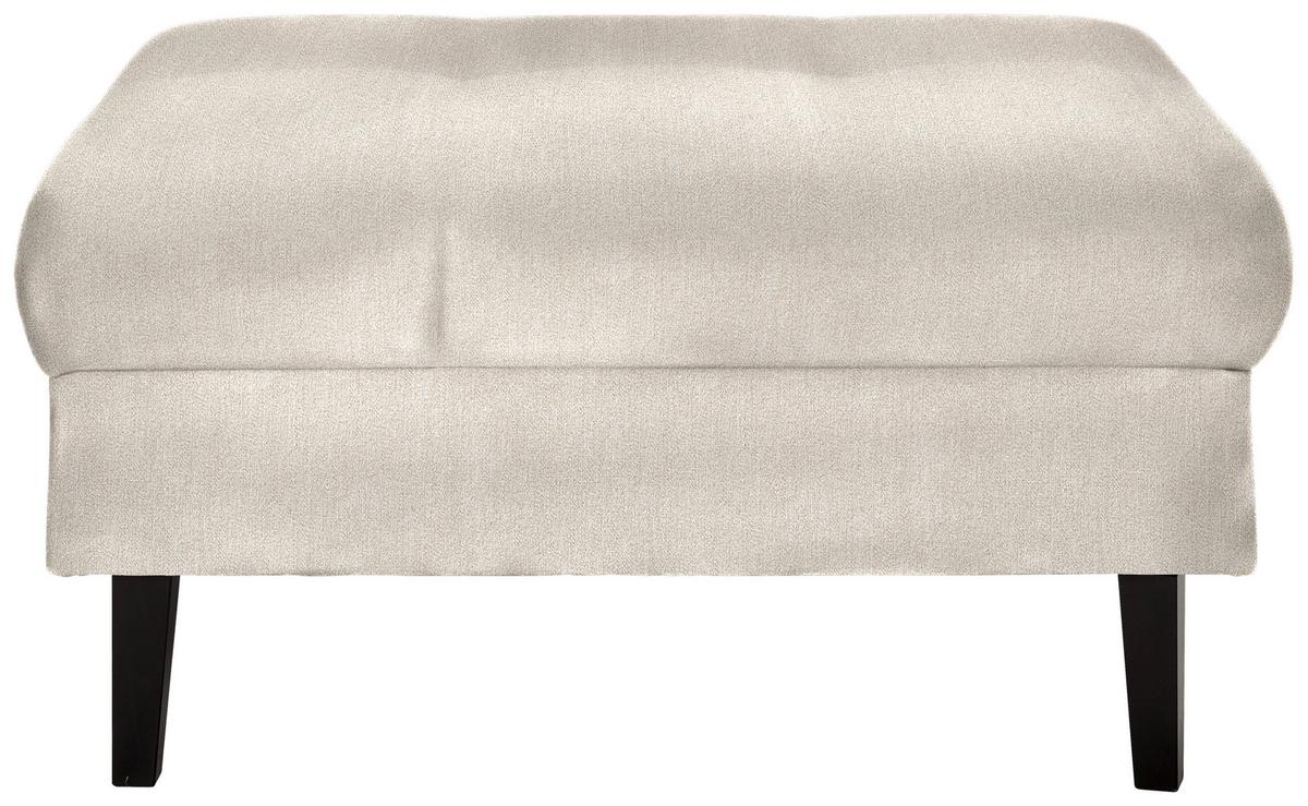 Hocker Boston Beige - Beige/Schwarz, KONVENTIONELL, Holz/Textil (93/46/75cm) - Based
