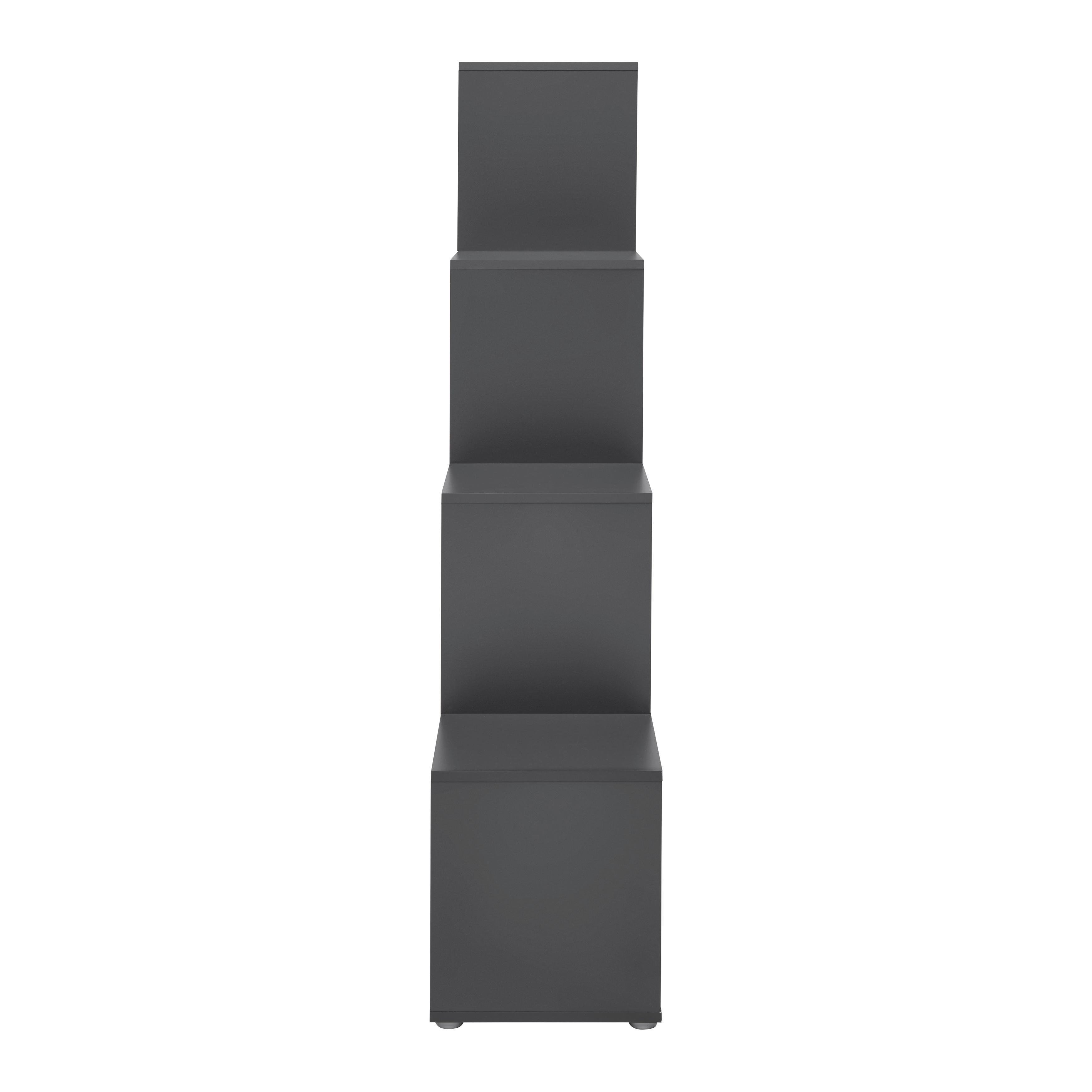 REGAL CASSA 2 -EXKLUSIV- - Anthrazit, KONVENTIONELL, Holzwerkstoff (148/150/35cm) - Mömax