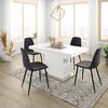 TABLE BASSE 2IN1 II - couleur inox/blanc, MODERN, matériau en bois/métal (133-170/51-77/80cm) - Mömax