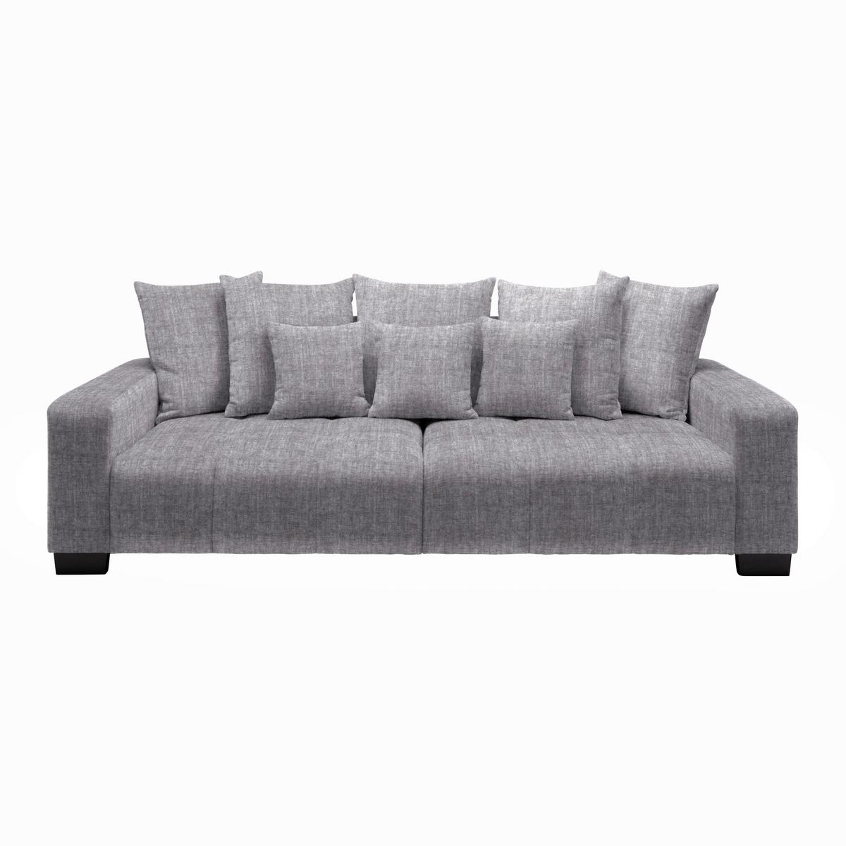 Bigsofa Matteo Silberfarben - Silberfarben/Schwarz, MODERN, Holz (246/93/124cm) - Based