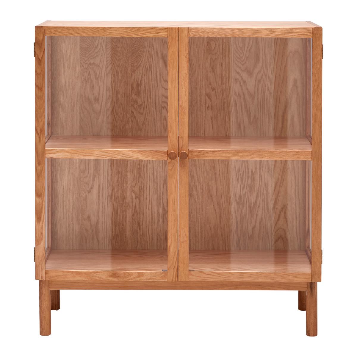 Komód Abir - tölgyfa színű, Modern, karton/Üveg (100/110/40cm) - Mömax