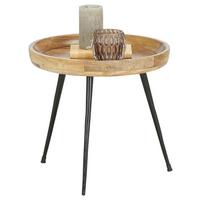 Beistelltisch in Naturfarben - Naturfarben, LIFESTYLE, Holz/Metall (40/38/40cm) - Mömax