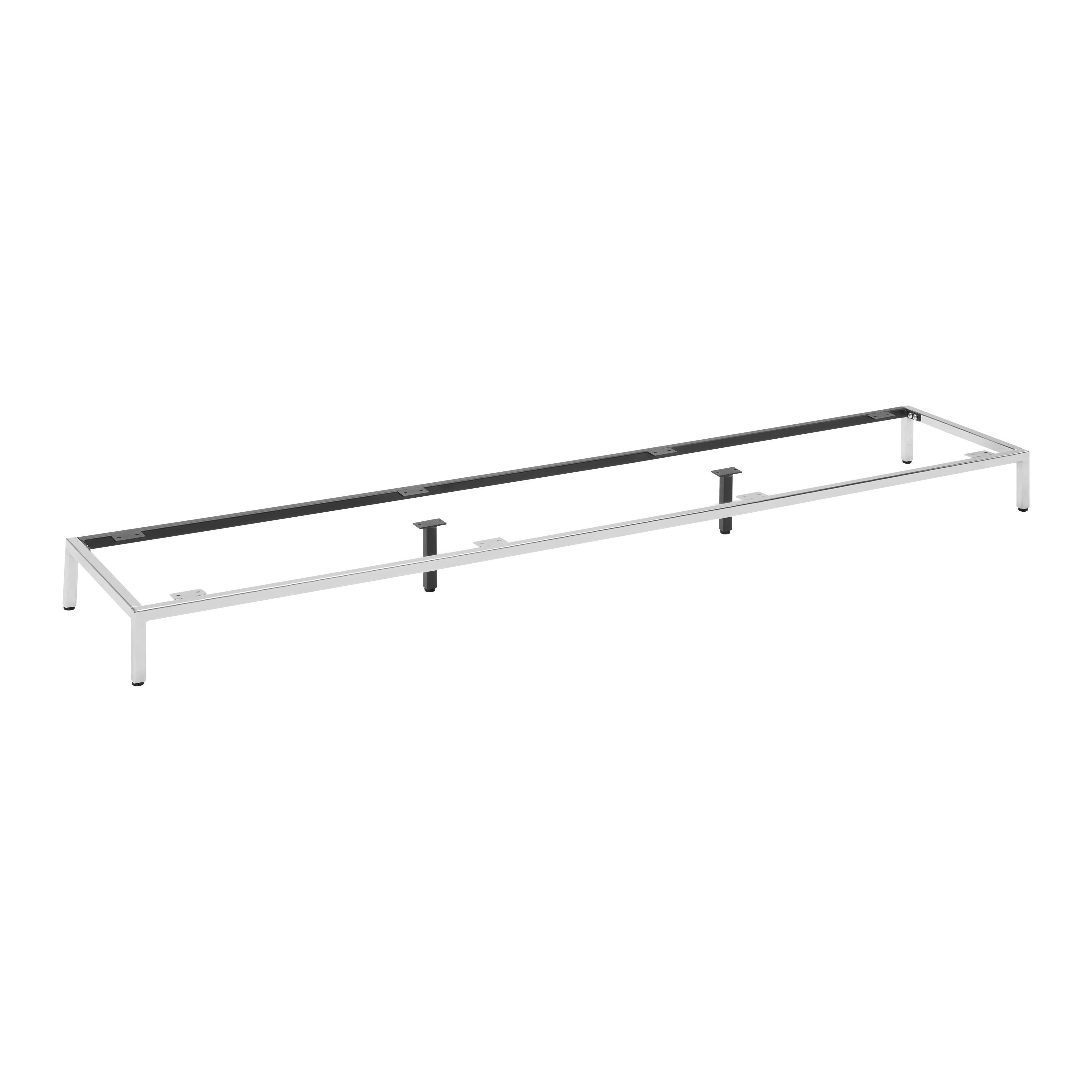 Fußgestell Siena Chromfarben - Chromfarben, MODERN, Metall (180/13/38cm) - Premium Living