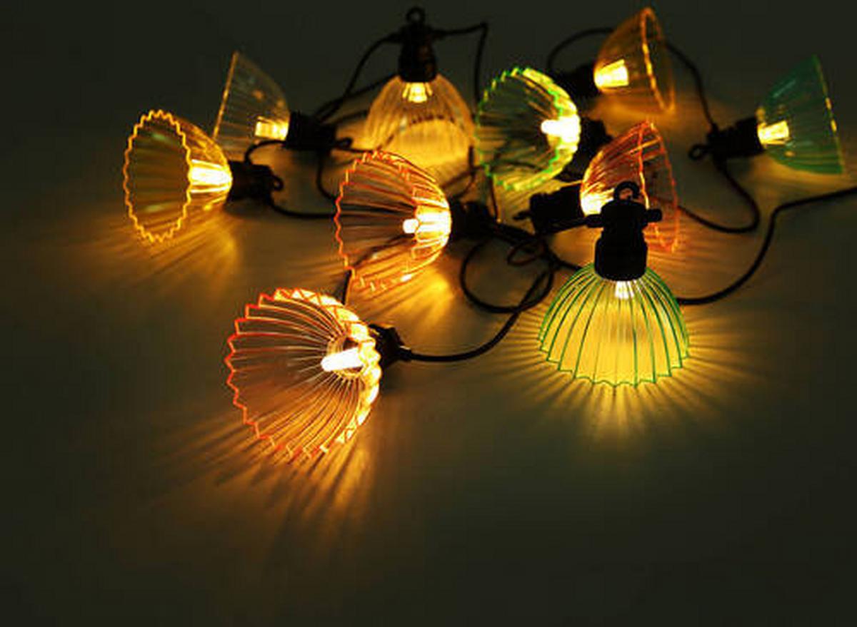 Solarleuchte Lichterkette Schwarz/Transparent - Klar/Pink, Basics, Kunststoff (360/8,5/10cm) - Globo