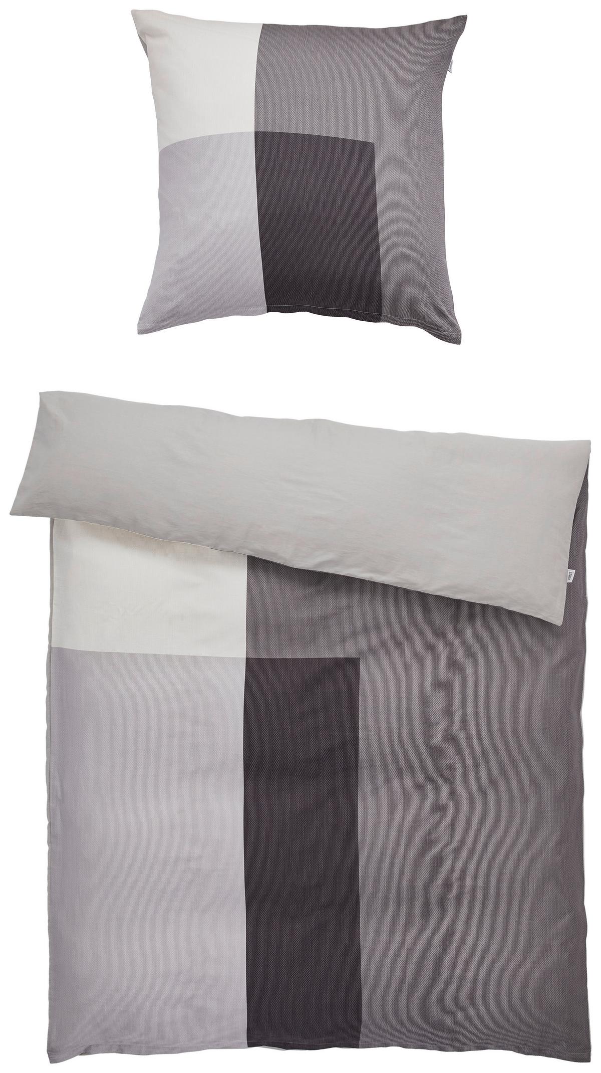 POŚCIEL DWUSTRONNA SW-ART - antracytowy/jasnoszary, Design, tkanina (135/200cm) - Schöner Wohnen