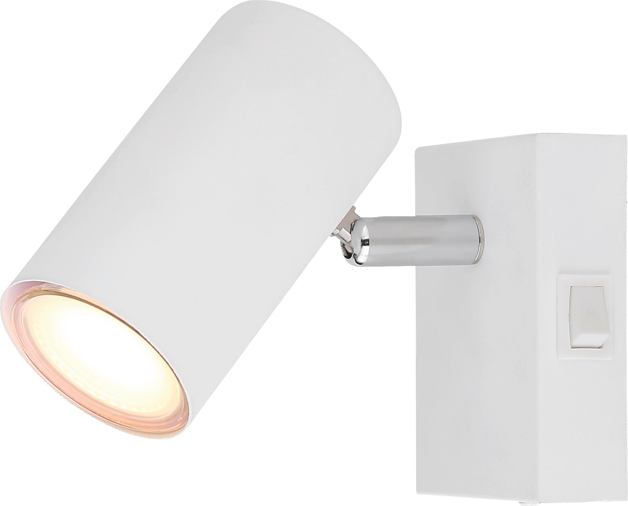 Strahler Witmo2 Weiß max. 25 Watt - Weiß, KONVENTIONELL, Metall (10/7/12cm)