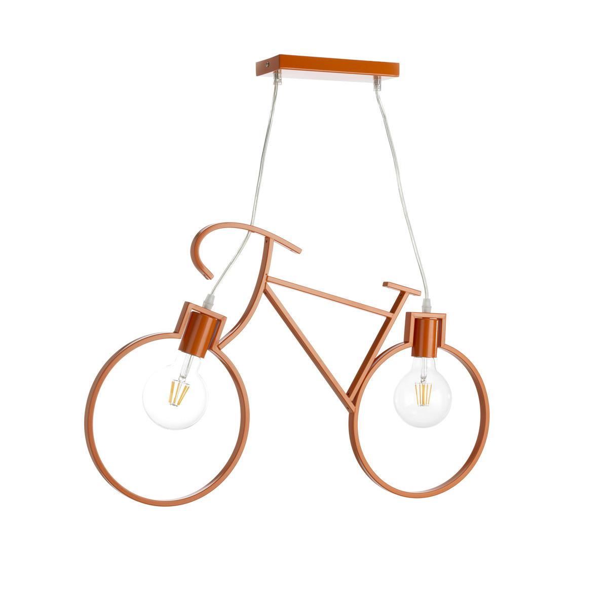 Kinderhängeleuchte Bike Arancione Orange max. 22 W - Orange, Basics, Metall (67/4/125cm)