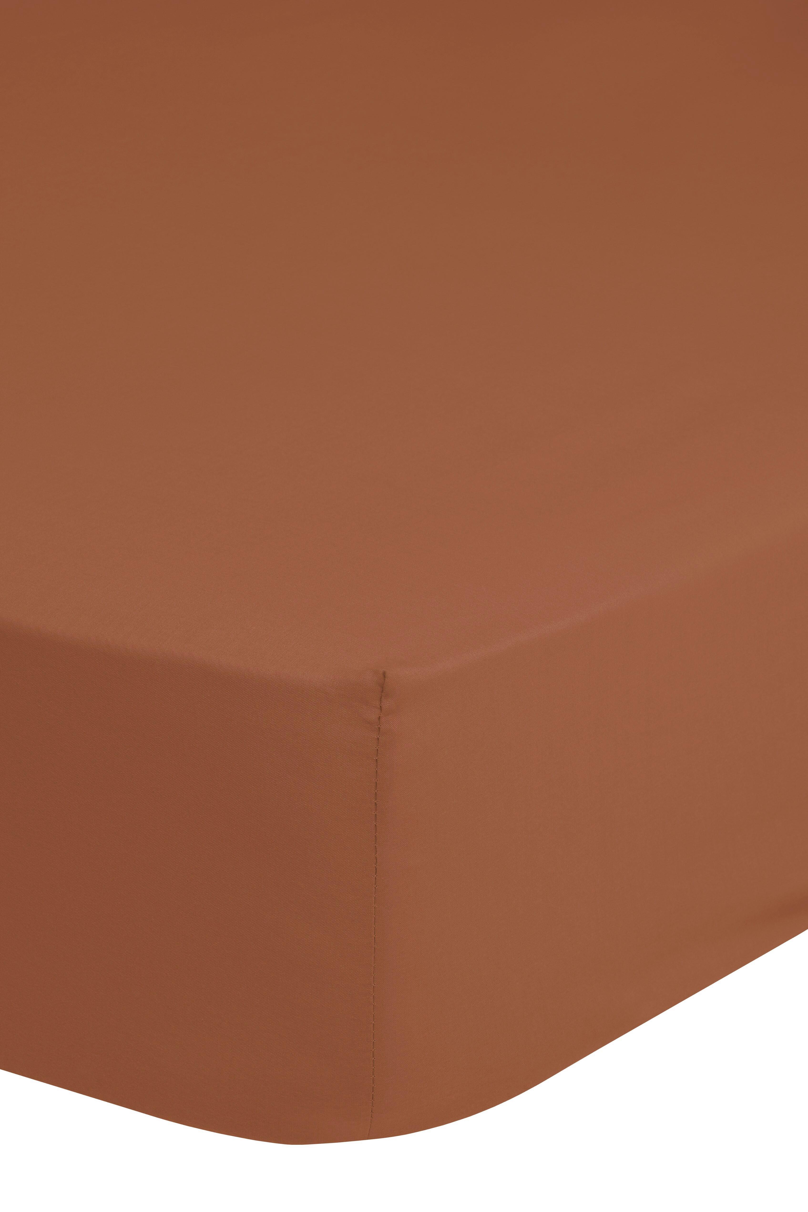 SPANNLEINTUCH EASY CARE - Terracotta, Basics, Textil (160/200cm) - MID.YOU