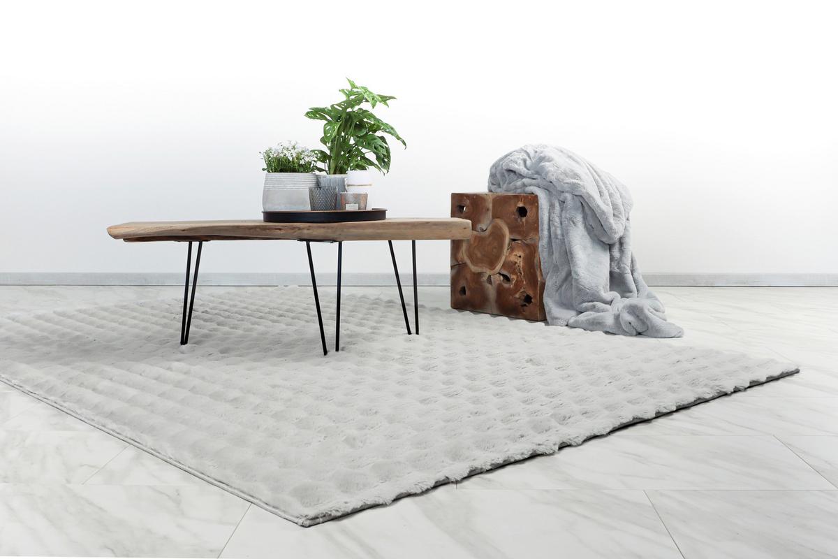 HOCHFLORTEPPICH HARMONY 800 SILVER - Silberfarben, Konventionell, Textil (80/150cm) - Kayoom