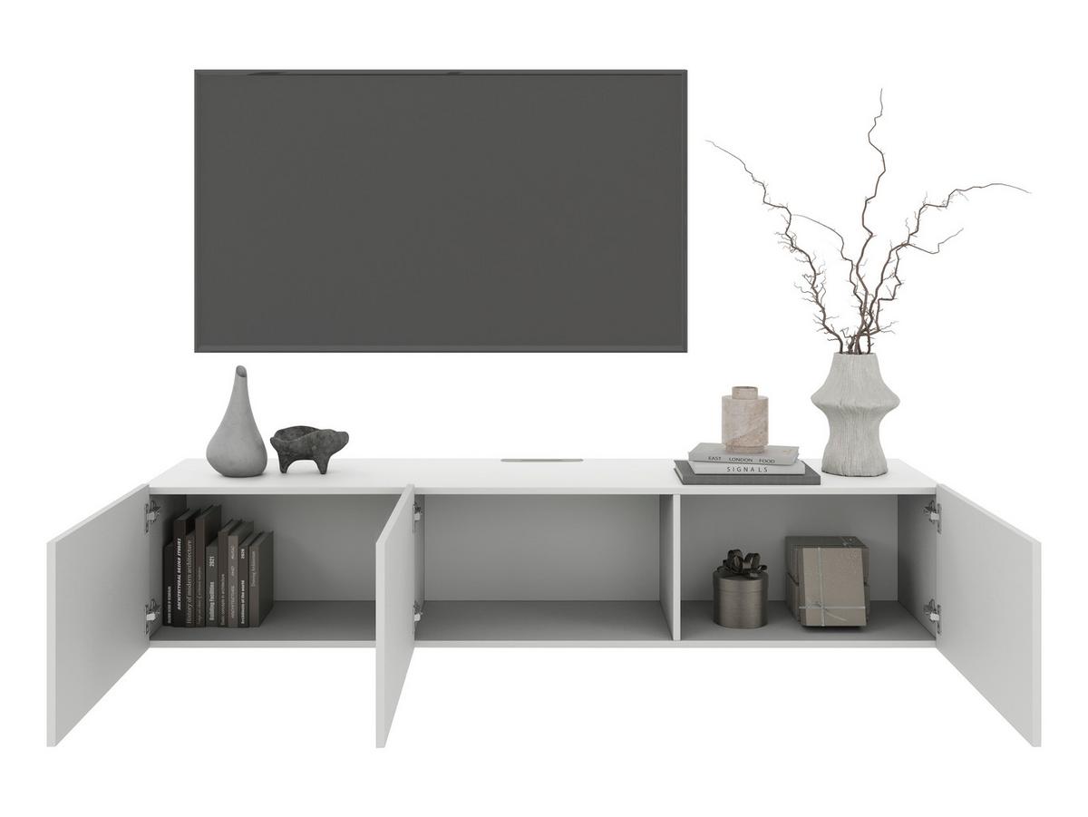 KOMODA NISKA NEWNIQ - biały, Design, materiał drewnopochodny (180/36,7/42cm) - Hom`in