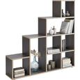 Raumteiler Grau/Eichefarben - Eichefarben/Schwarz, Holzwerkstoff (148/148/33cm) - Mömax modern living Raumteiler Grau/Eichefarben - Eichefarben/Schwarz, Holzwerkstoff (148/148/33cm) - Mömax modern living
