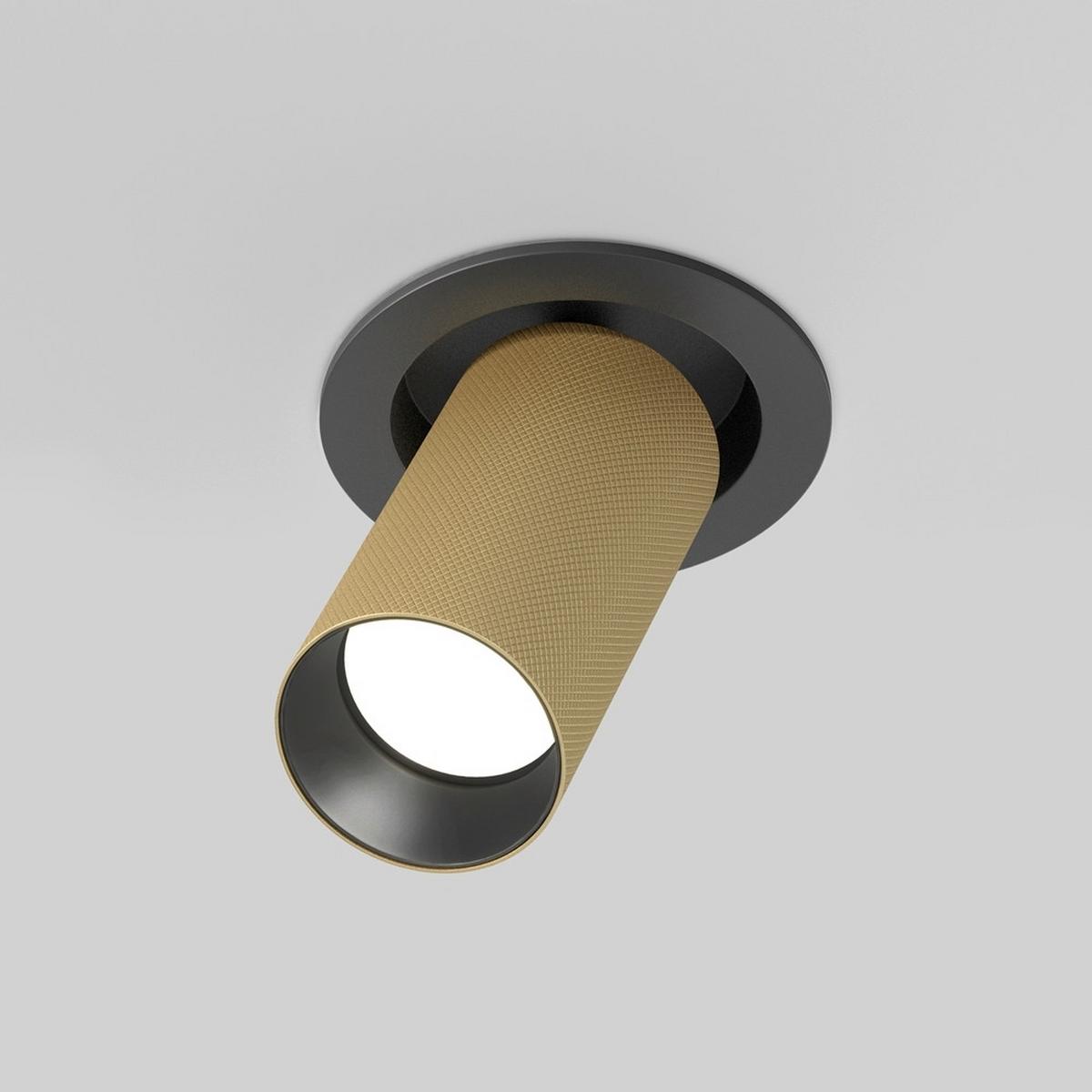 Deckenleuchte Artisan Goldfarben max. 10 Watt - Goldfarben/Schwarz, Modern, Metall (5,4/14,1cm) - MAYTONI