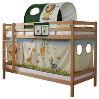 Etagenbett Rene Holz ca. 90x200cm Safari - Multicolor/Naturfarben, MODERN, Holz/Textil (90/200cm) - MID.YOU