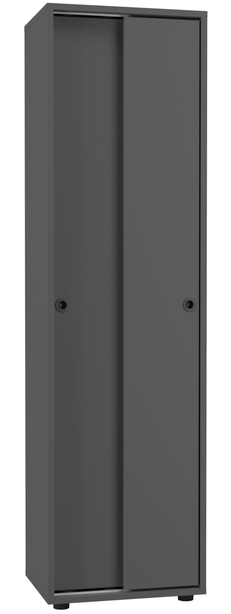 AKTENSCHRANK ULAS - Anthrazit, Design, Holzwerkstoff (49/168/38cm) - MID.YOU