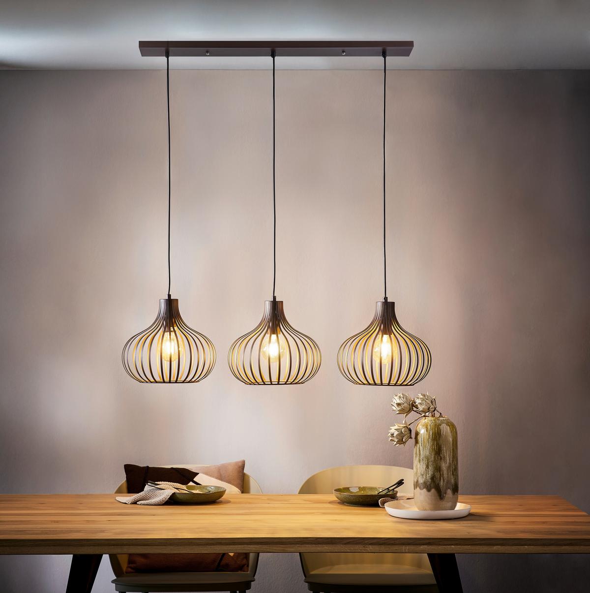 LAMPA WISZĄCA 333703116X MATEO - kolor rdzawy, Design, metal (105/30/150cm) - Globo
