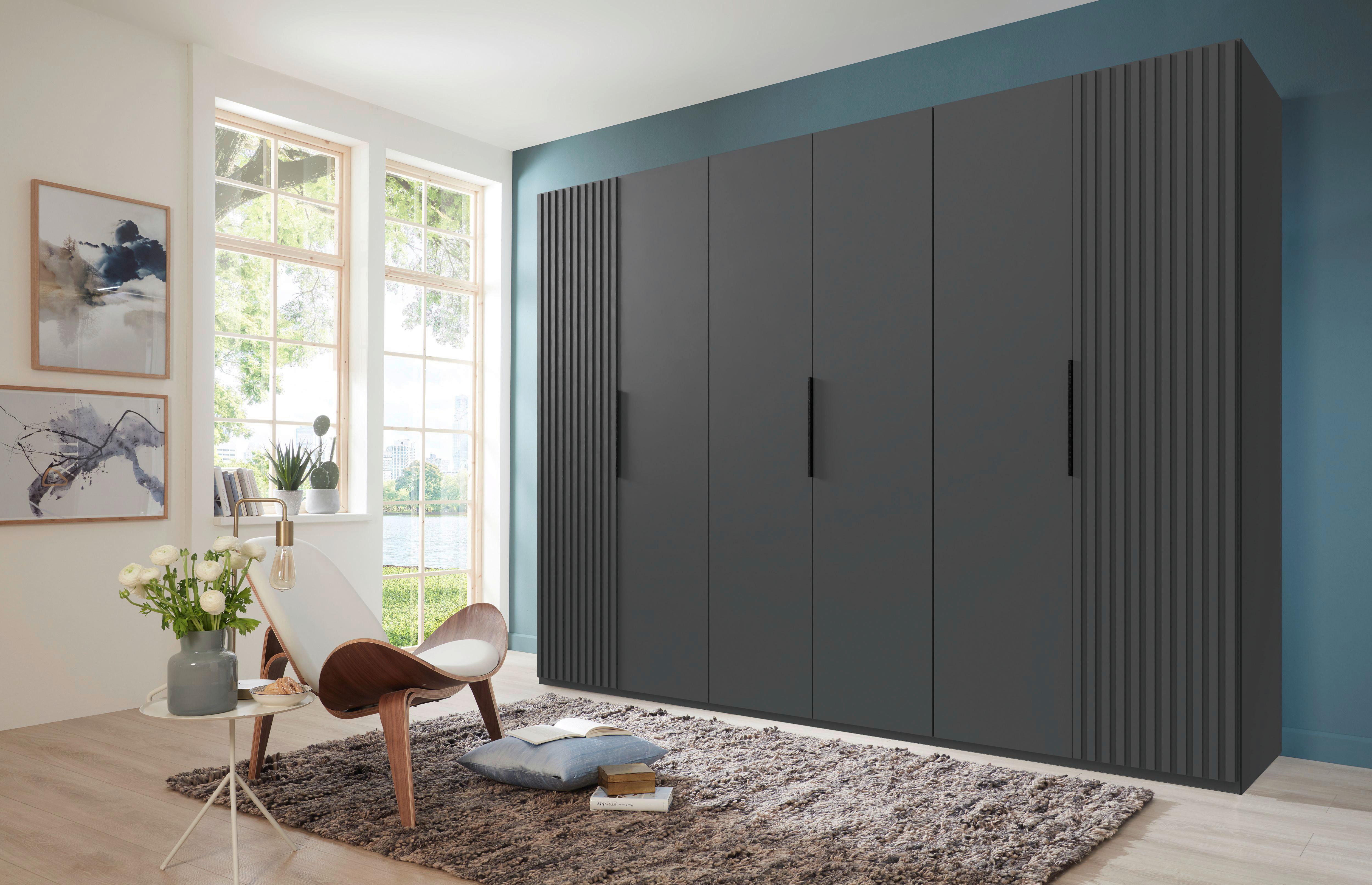 DULAP USI ROTATIVE ANDORRA - grafit, Modern, material pe bază de lemn (300/216/58cm) - Modern Living