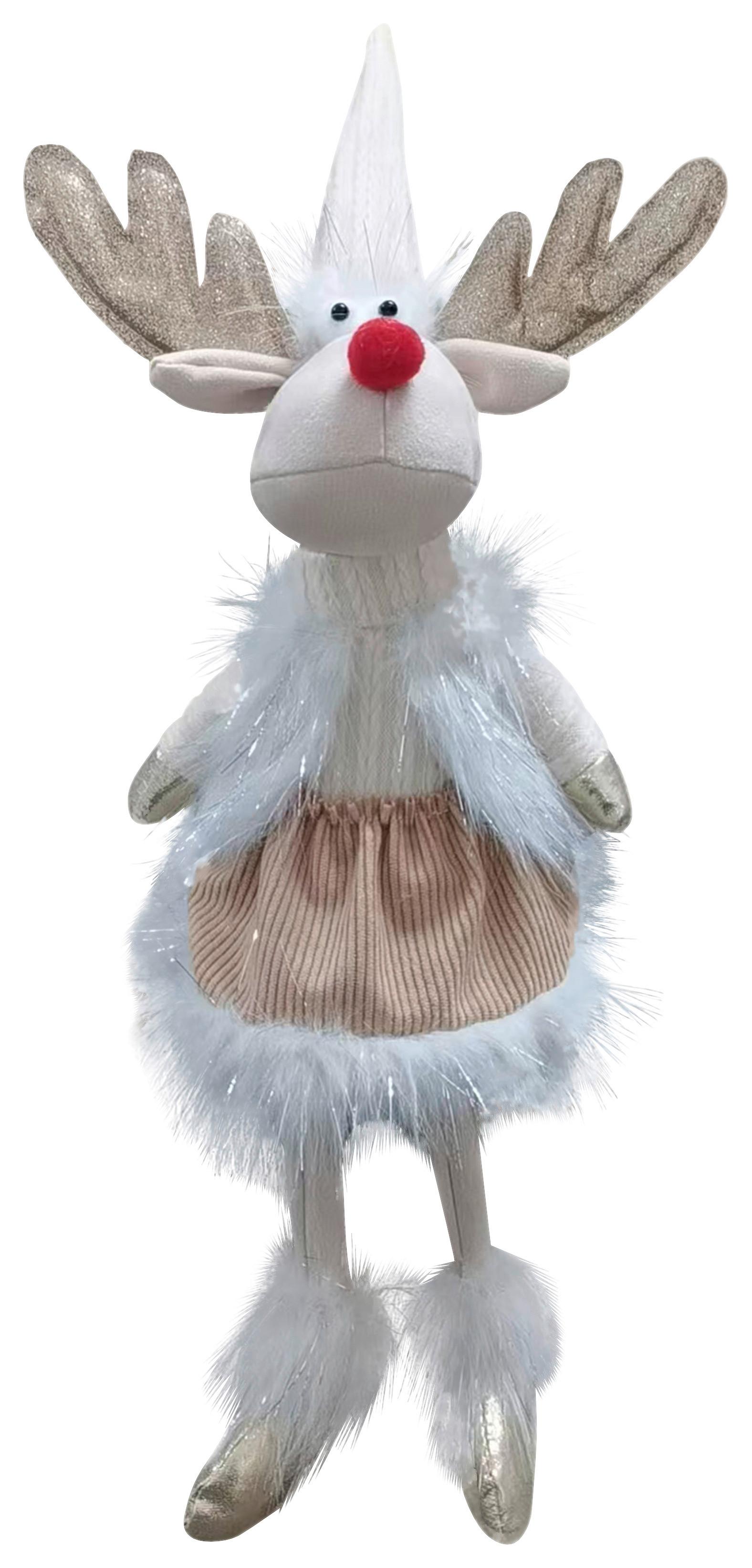 Spiriduș Tanny - alb/auriu, Konventionell, textil/piatră (18/56/12cm) - Mömax
