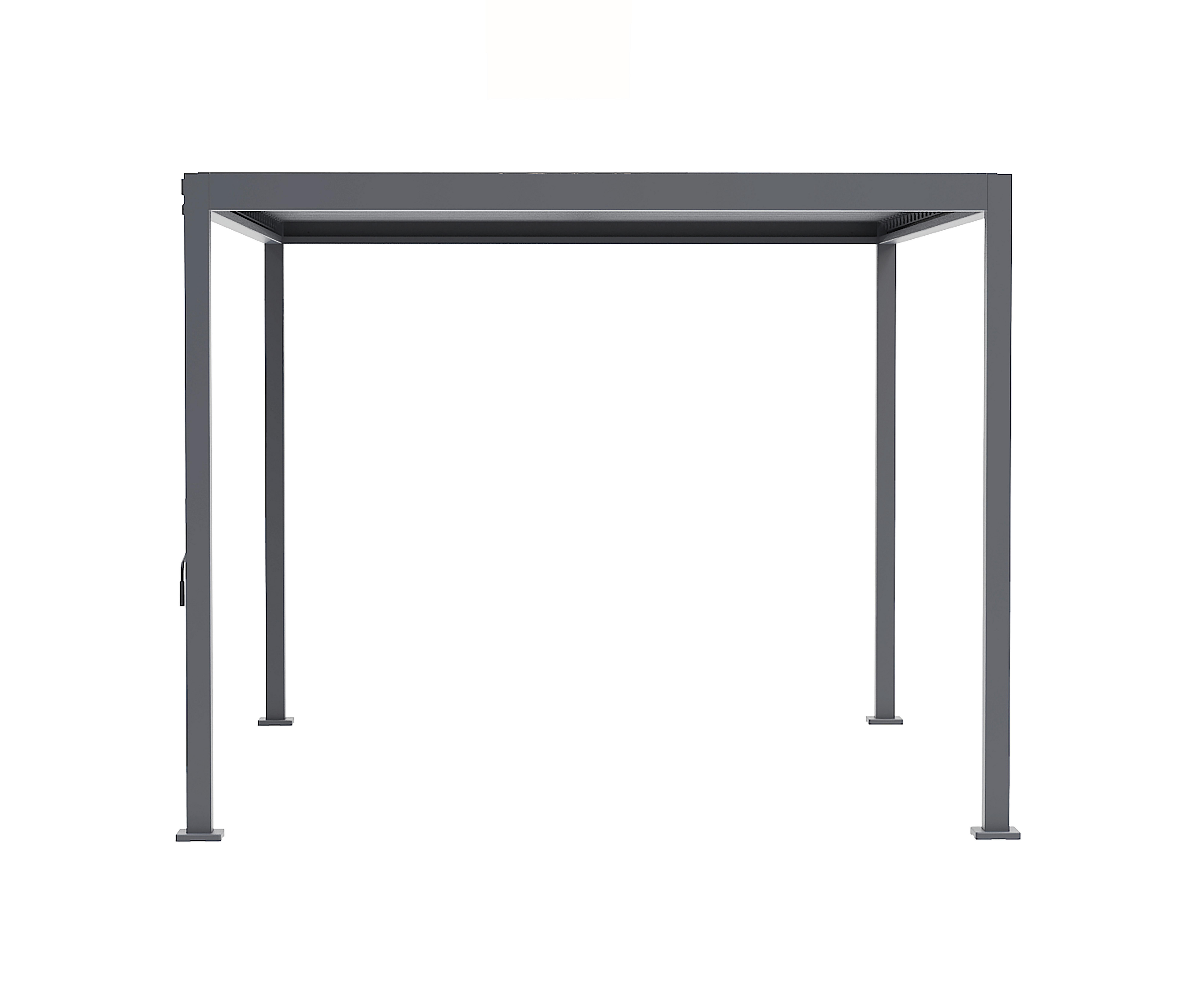 Pergola Origin Anthrazit - Anthrazit, Basics, Metall (371/265/296cm) - Gardenson