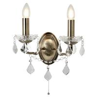 Falilámpa Paris 8732-2ab - átlátszó, Design, üveg/fém (32/27cm)