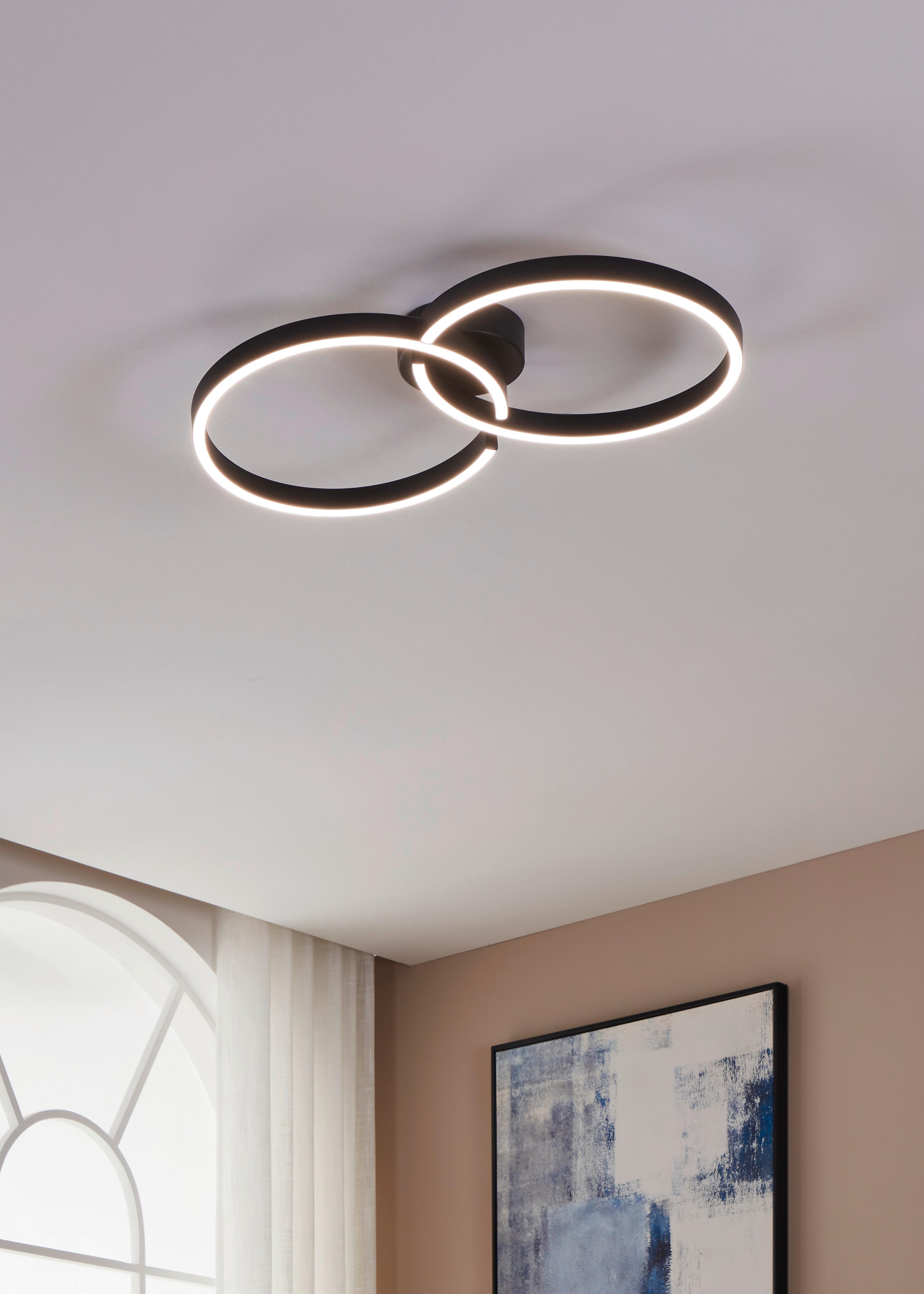LAMPA SUFITOWA LED 900955 AMANDOLO - czarny/biały, Design, tworzywo sztuczne/metal (38/67,50cm) - Eglo