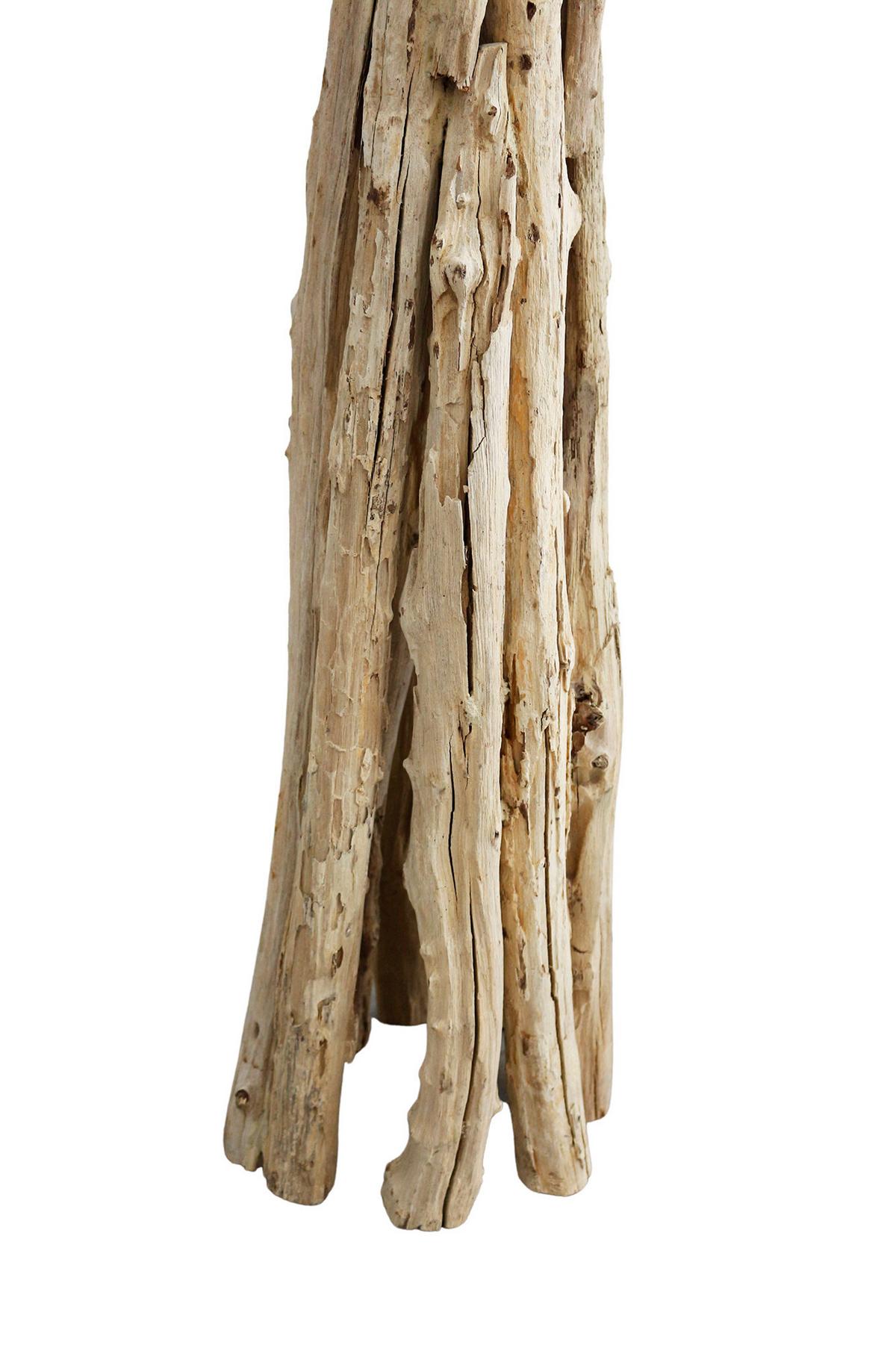 Stoječa Svetilka Driftwood - bela, Design, tekstil/les (30/150/30cm) - P & B