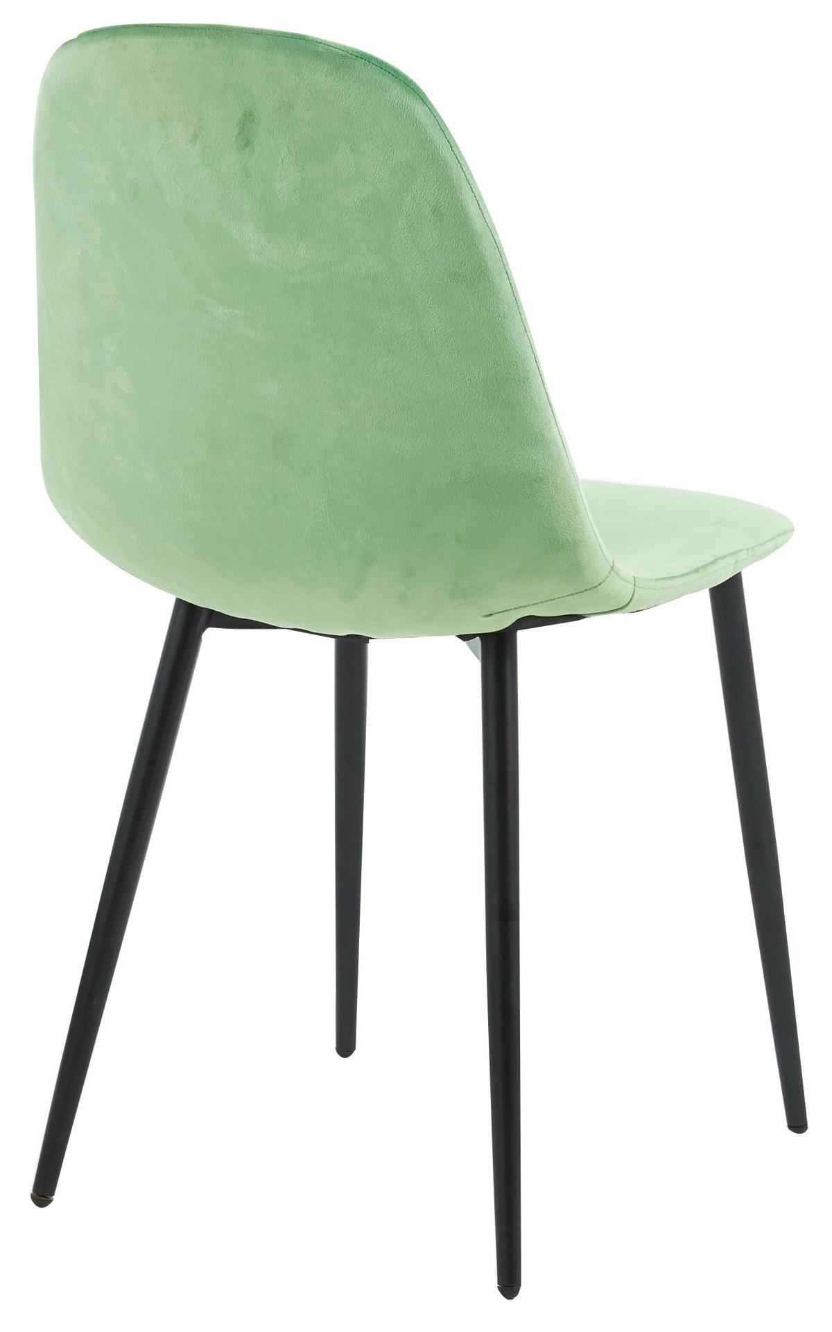 STUHL-SET FIOLO - Schwarz/Mintgrün, Design, Holzwerkstoff/Metall (41/85/44cm) - MID.YOU