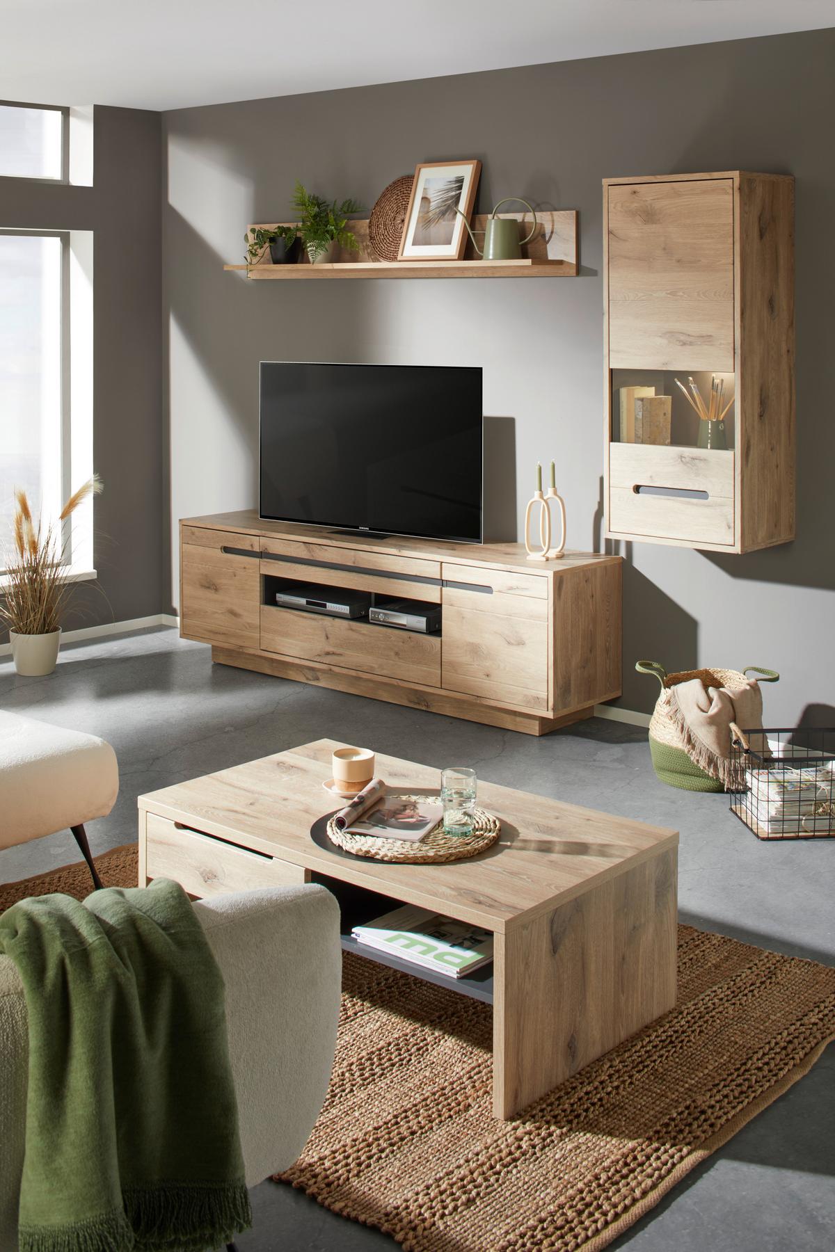 Tv-elem Bellano - Modern, faalapú anyag (205/63/44cm) - Mömax