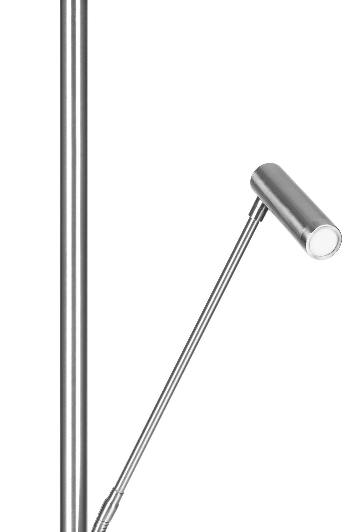 LAMPA LED OŚWIETLAJĄCA SUFIT WORTHING *SBN* - kolor srebrny/biały, Design, tworzywo sztuczne/metal (28/180cm) - Novel