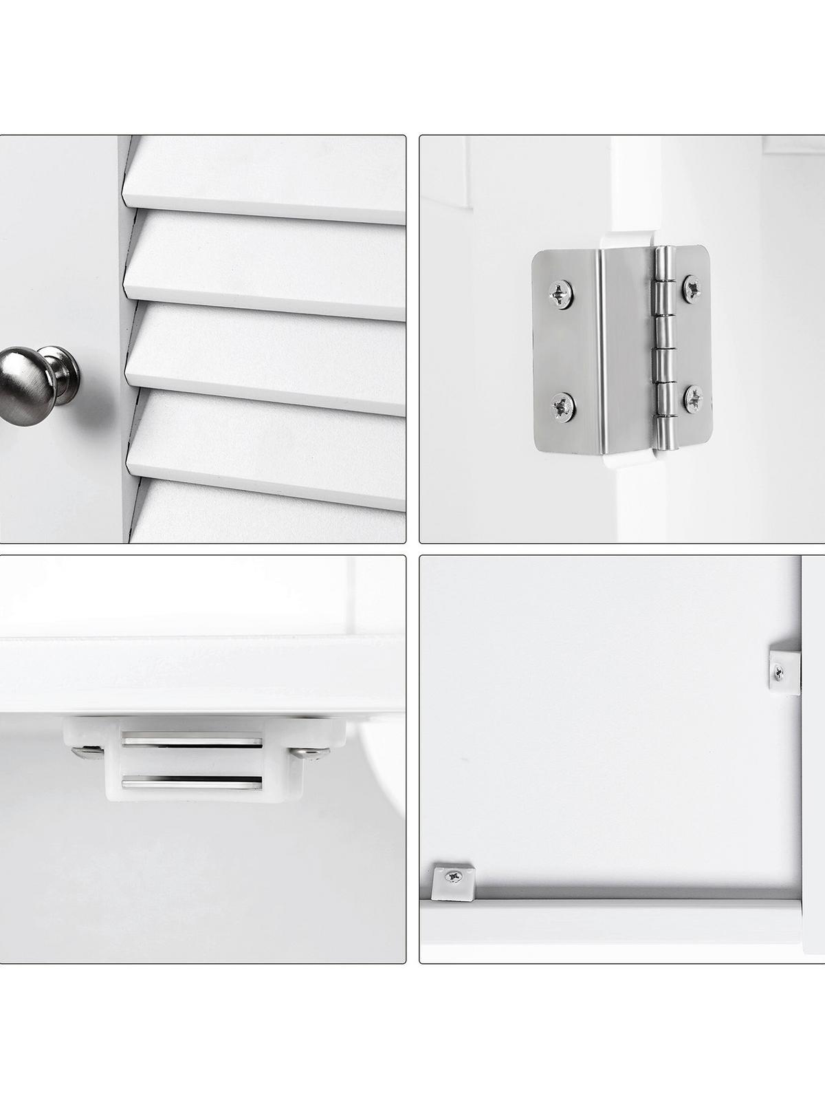 WASCHBECKENUNTERSCHRANK BBC02WT - Silberfarben/Schwarz, Trend, Holzwerkstoff/Metall (60/60/30cm) - MID.YOU