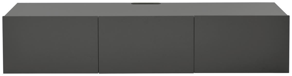 KOMODA NISKA NEWNIQ - antracytowy, Design, materiał drewnopochodny (180/36,7/42cm) - Hom`in