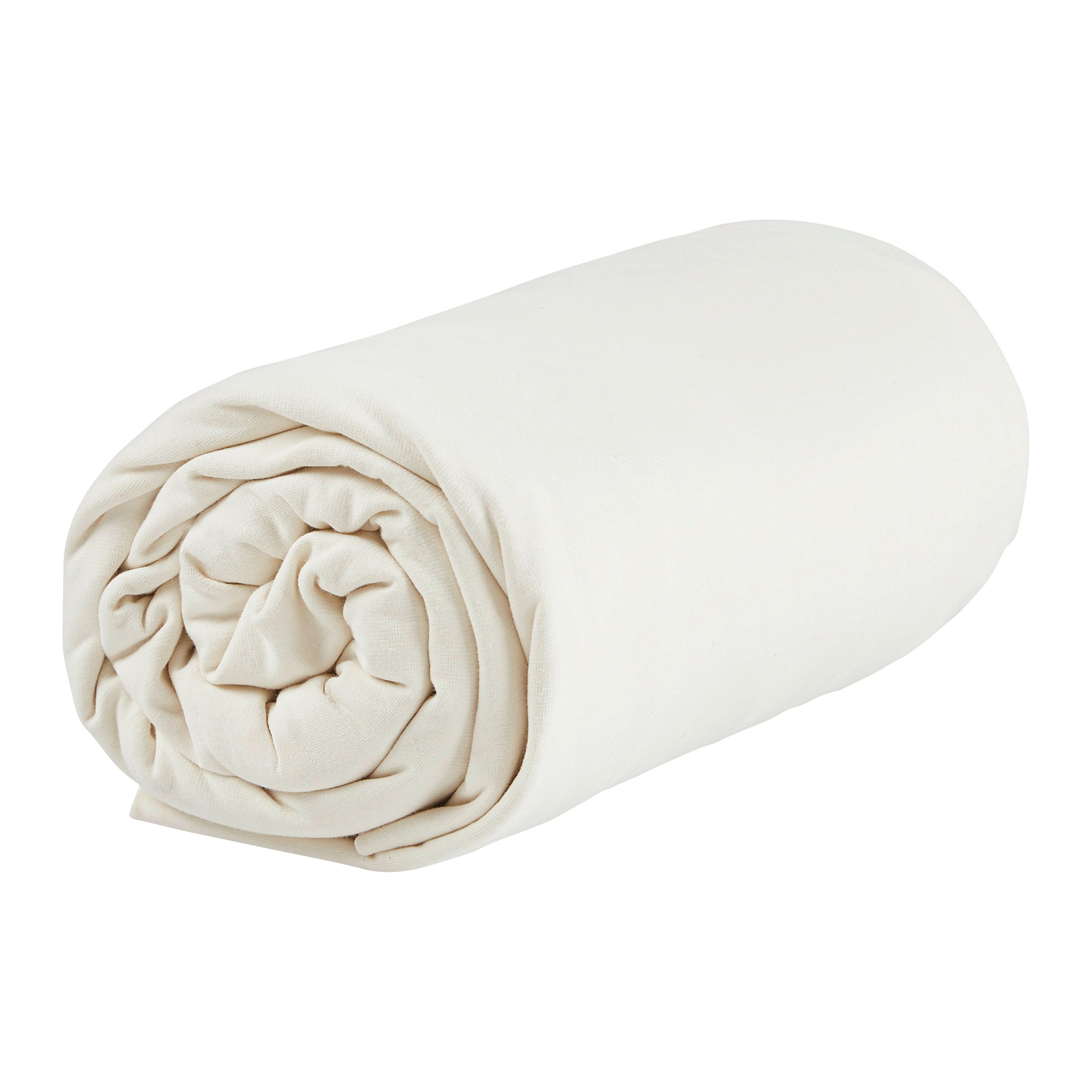 Spannleintuch Promo Offwhite ca.180x200cm - Naturfarben, Textil (180/200/30cm)