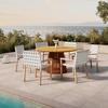 Gartensessel-Set 2-er Set Lauria Creme Holz/Textil - Creme/Akaziefarben, MODERN, Holz/Textil (58,5/84/60cm) - Bessagi Garden