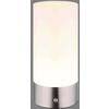 BORDSLAMPA KLEIN - opal/nickelfärgad, Klassisk, metall/plast (8,8/19cm) - Mömax