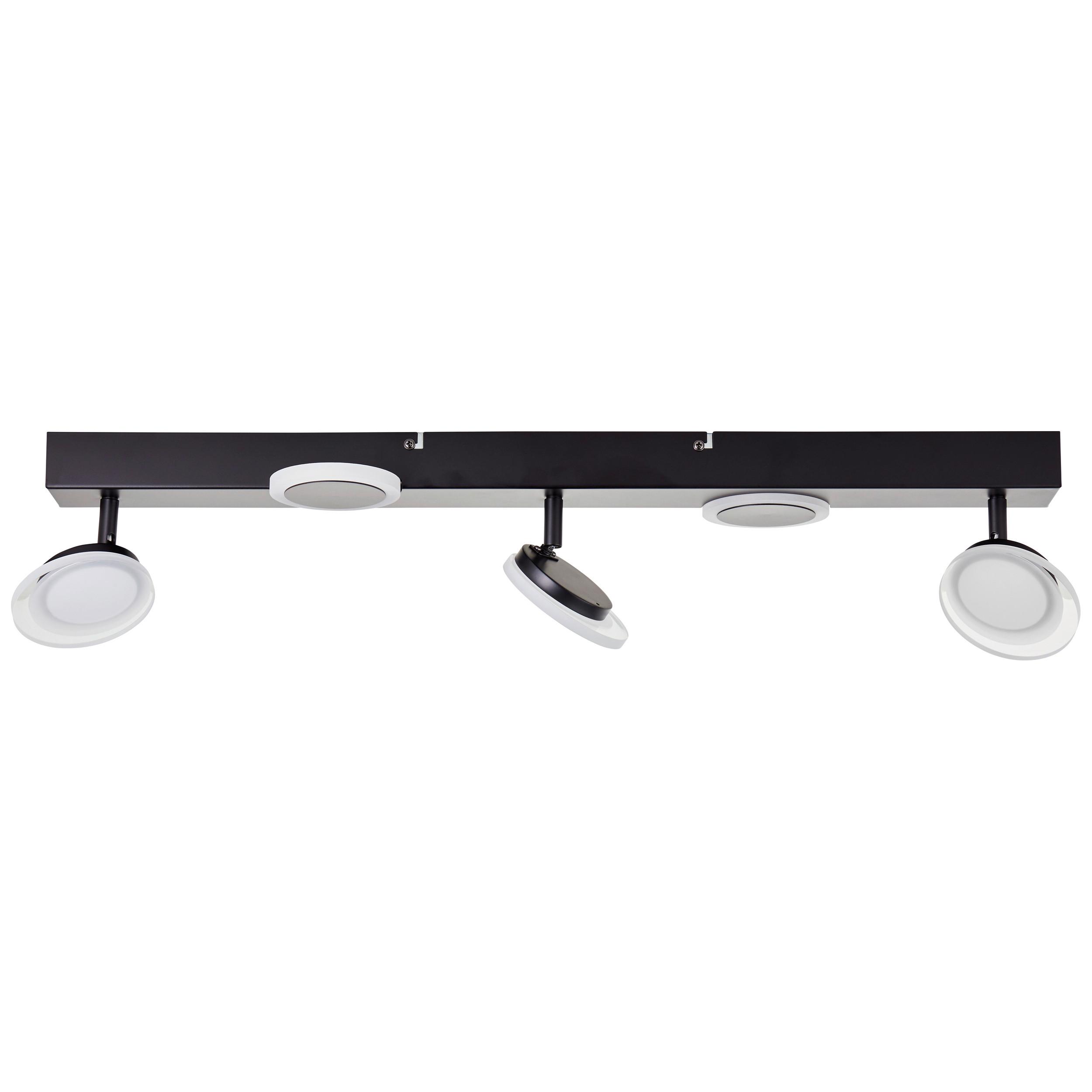 LED-Strahler Meriza Schwarz max. 22 Watt - Schwarz, Design, Kunststoff/Metall (16/70/15cm) - Brilliant