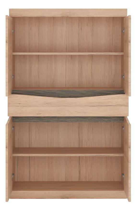 Komoda Summer - hrast San Remo, Moderno, drvni materijal/plastika (86/139/40cm) - Modern Living