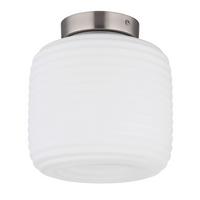 DECKENLEUCHTE 15772D KLADORA - Weiss/Nickelfarben, Konventionell, Glas/Metall (20/21cm) - Globo