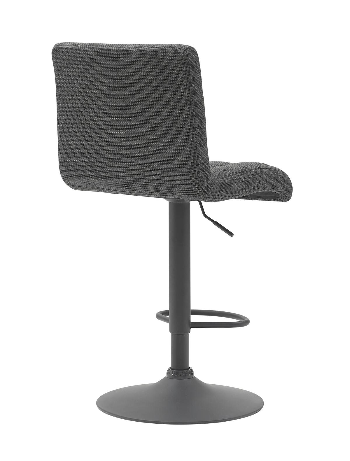 BARHOCKER-SET ERIKA H 2ER-SET - Anthrazit, MODERN, Textil/Metall (47/93-114/57cm) - MID.YOU